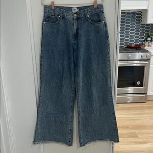 Princess Polly Blue Wide Leg Jeans | 6